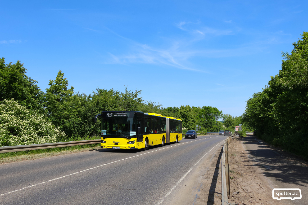 Düren, Scania Citywide LFA II 18M # JÜL-T 8200; Cologne — Rail Replacement "Linke Rheinstrecke" 05/2025