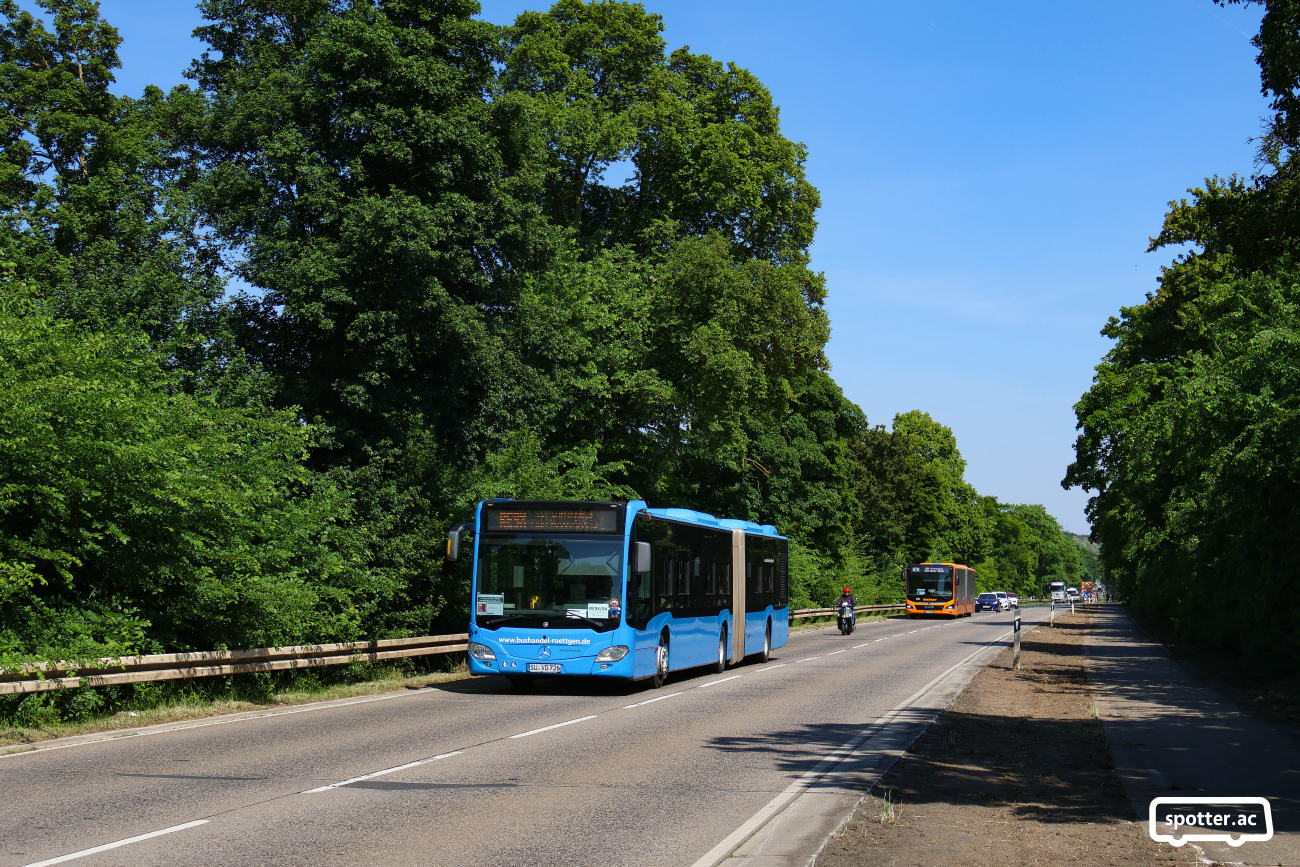 Siegburg, Mercedes-Benz Citaro C2 G # SU-VD 726; Cologne — Rail Replacement "Linke Rheinstrecke" 05/2025