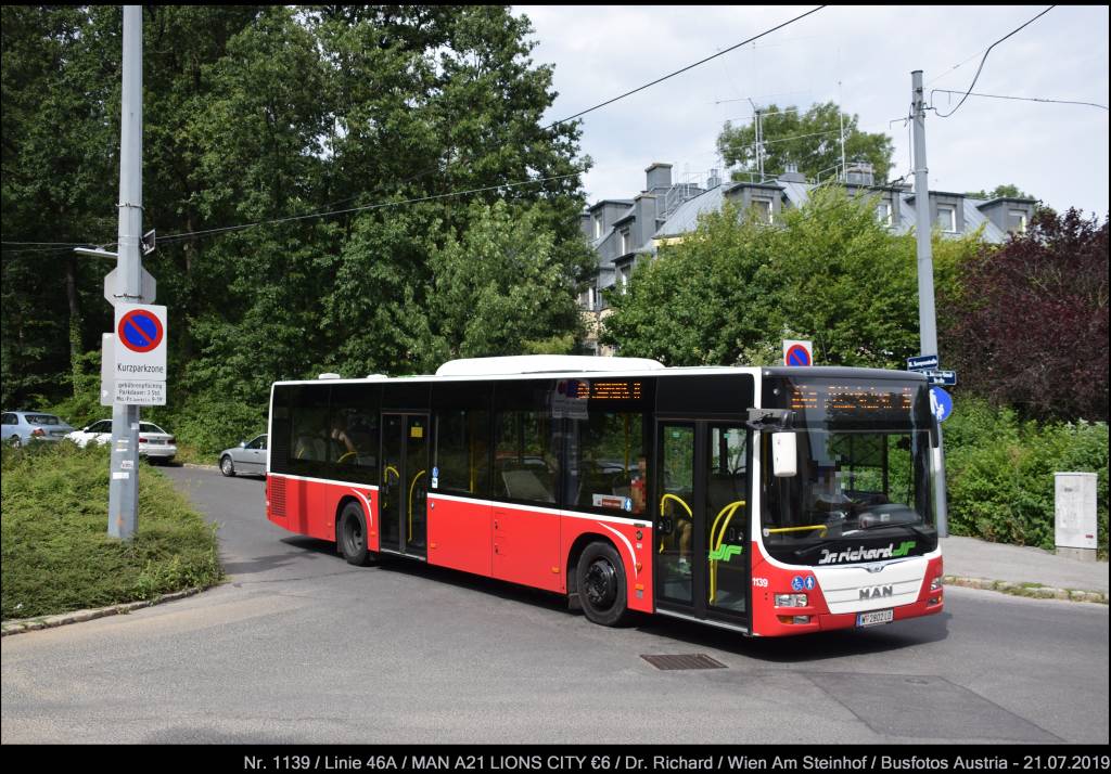 Vienna, MAN A21 Lion's City NL323 # 1139