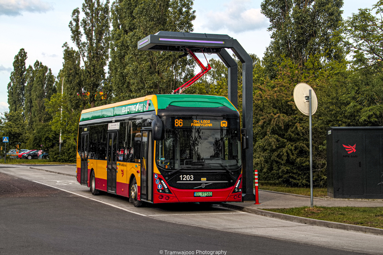 Łódź, Volvo 7900 Electric # 1203