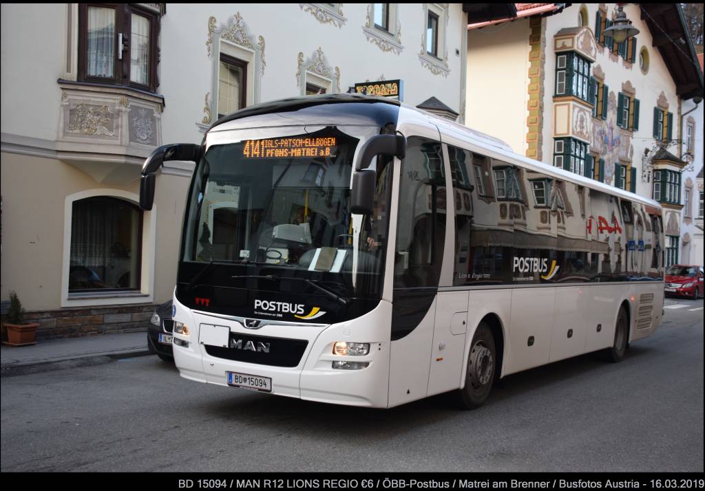 Innsbruck, MAN R12 Lion's Regio ÜL364 # 15094