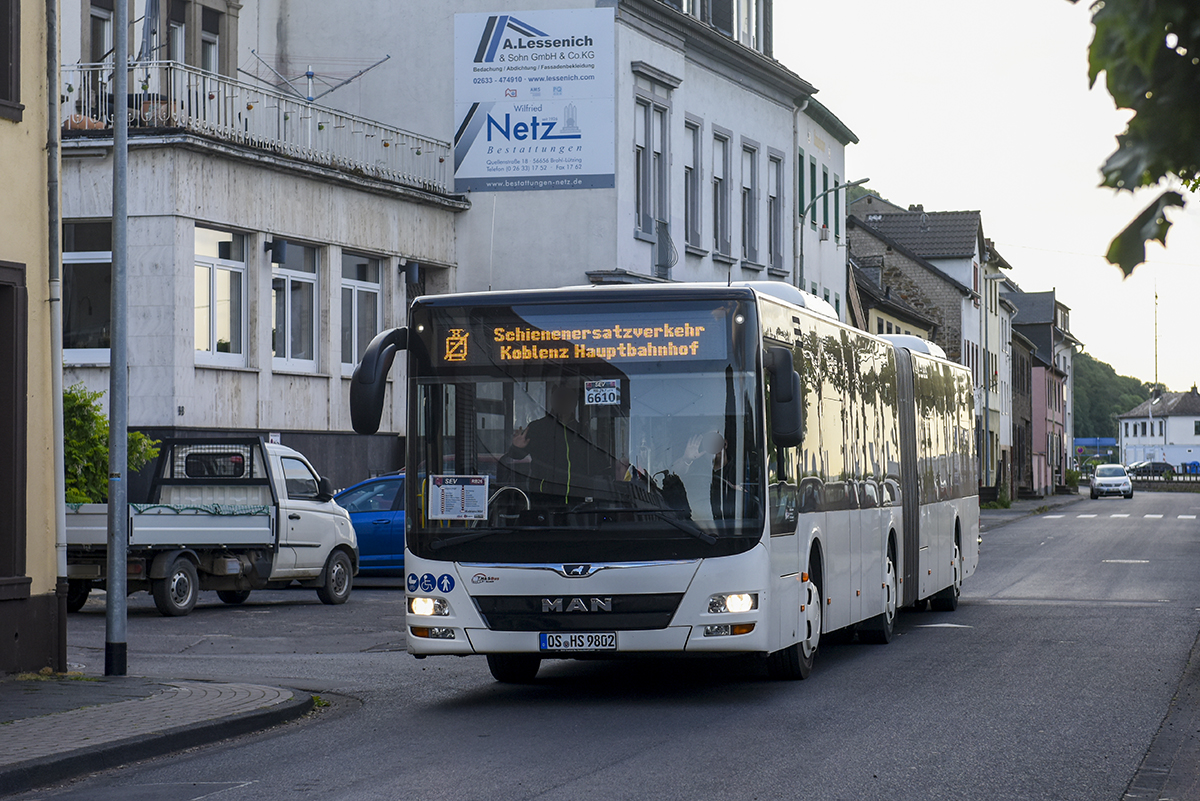 Osnabrück, MAN A23 Lion's City G NG363 # OS-HS 9802; Cologne — Rail Replacement "Linke Rheinstrecke" 05/2025