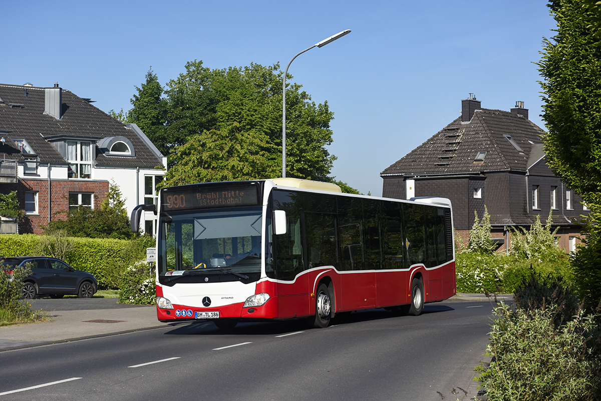 Düren, Mercedes-Benz Citaro C2 Hybrid # BM-TL 186