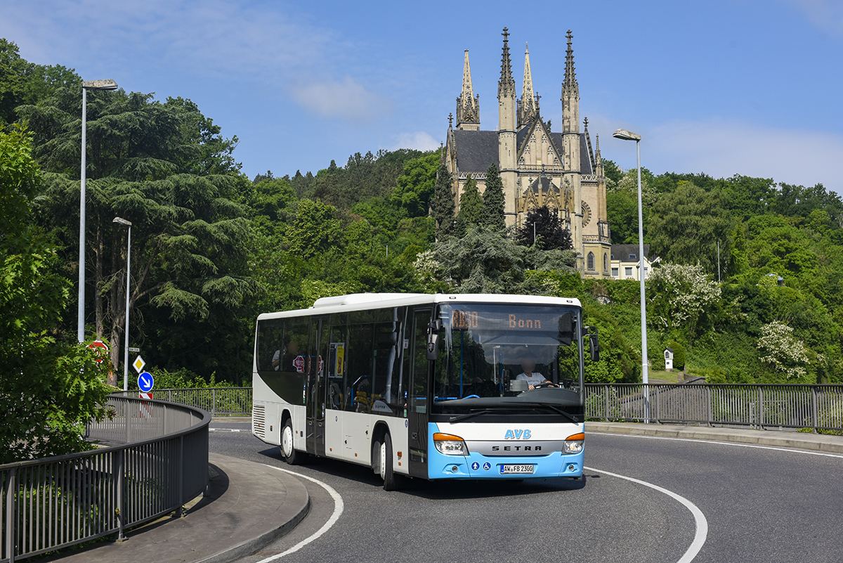 Bad Neuenahr-Ahrweiler, Setra S415LE business # AW-FB 2300; Cologne — Rail Replacement "Linke Rheinstrecke" 05/2025