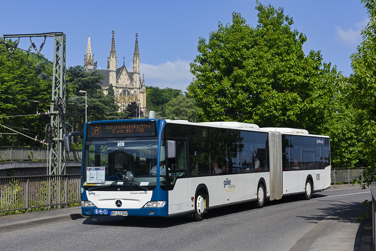 Bergheim, Mercedes-Benz O530 Citaro Facelift G # BM-LS 502; Cologne — Rail Replacement "Linke Rheinstrecke" 05/2025