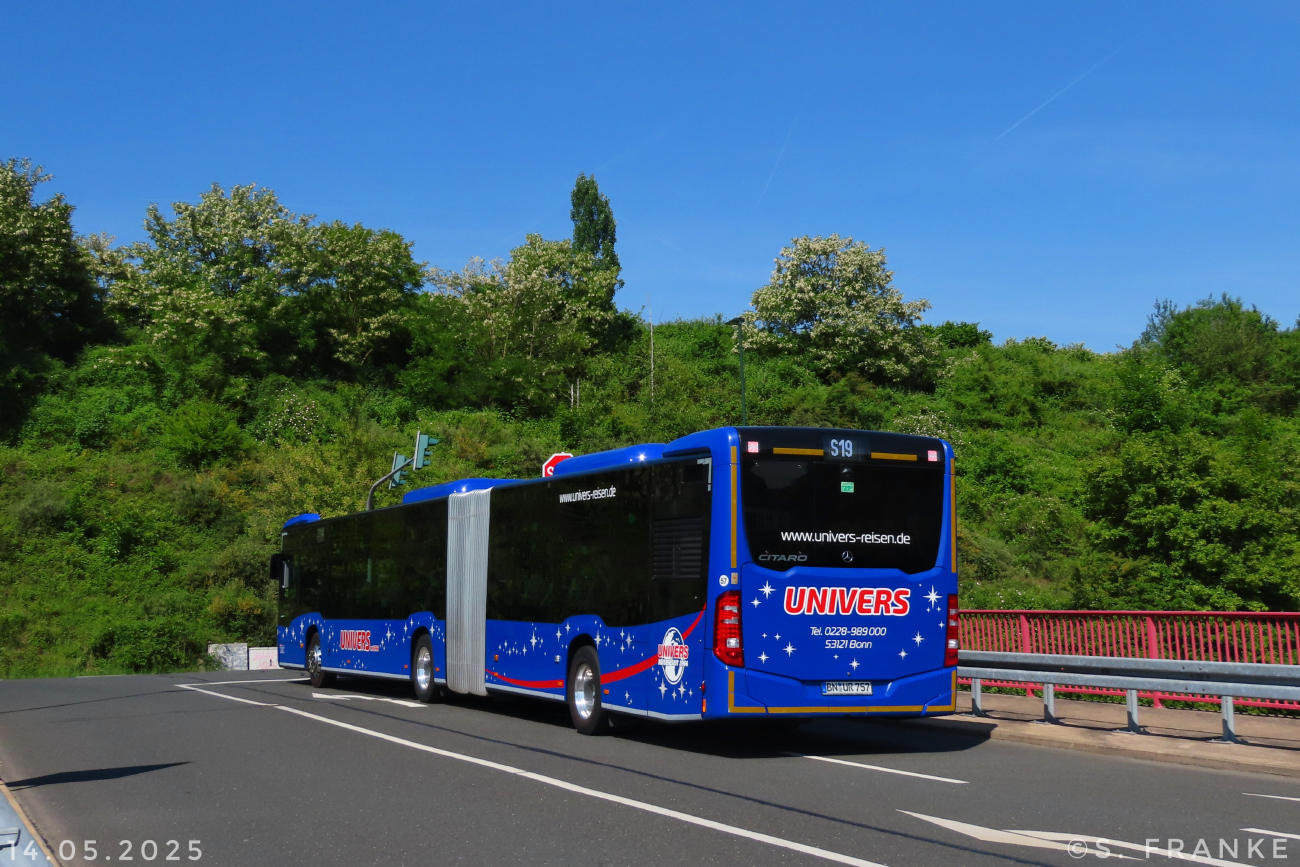 Bonn, Mercedes-Benz Citaro C2 GÜ # 57; Cologne — Rail Replacement "Linke Rheinstrecke" 05/2025