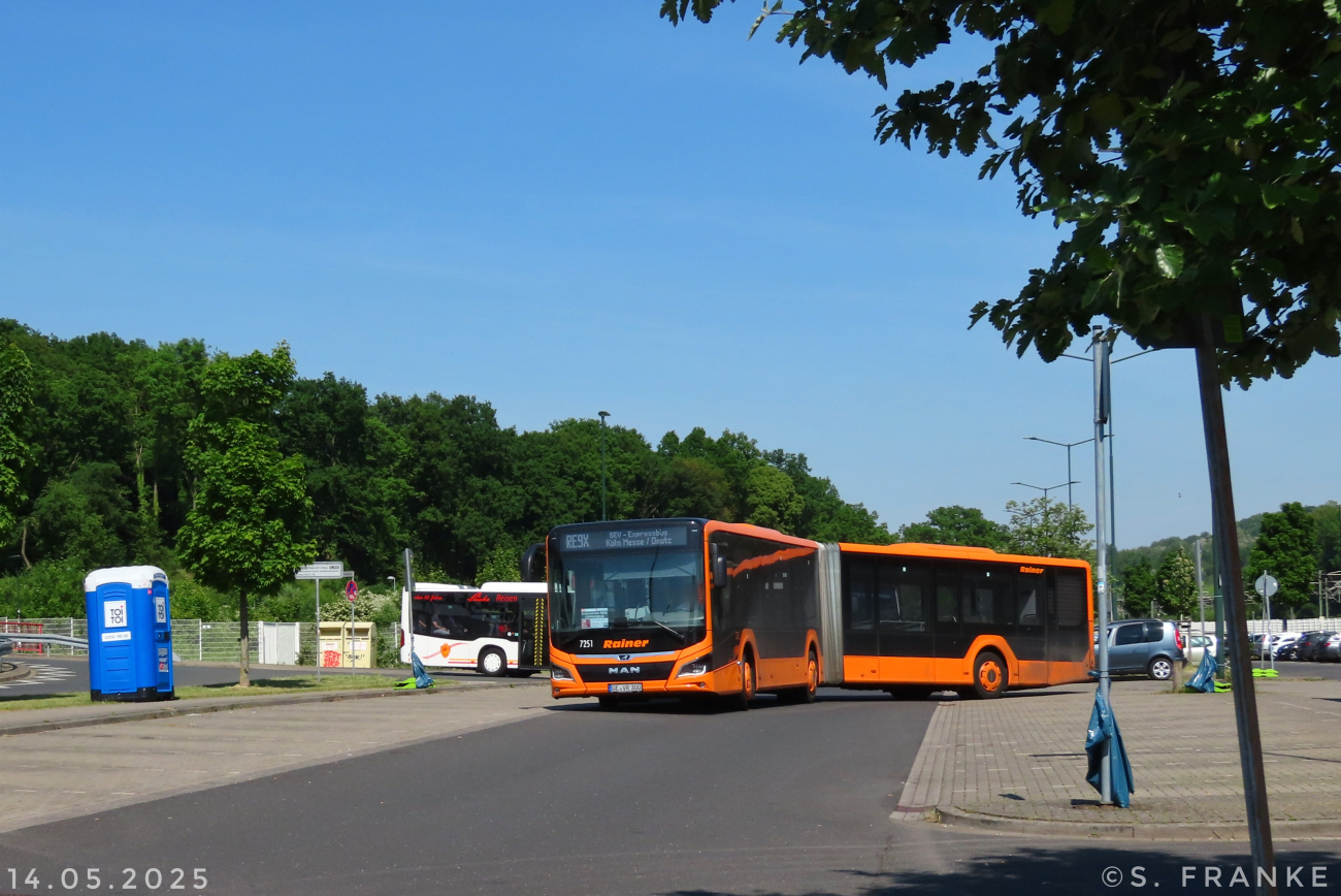 Gelsenkirchen, MAN 18C Lion's City NG360 # GE-VR 300; Cologne — Rail Replacement "Linke Rheinstrecke" 05/2025