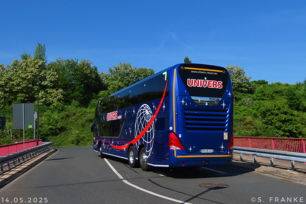 Bonn, Neoplan N1222/3L Skyliner # 13; Cologne — Rail Replacement "Linke Rheinstrecke" 05/2025
