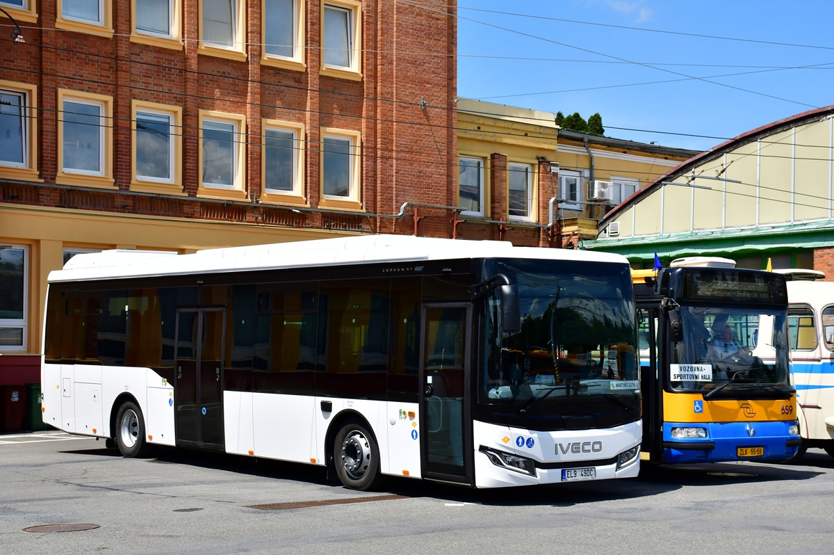 Ústí nad Orlicí, IVECO Crossway LE 12M ELEC (Facelift) # EL9 49DC; Zlín, Karosa Citybus 12M.2070 (Renault) # 659