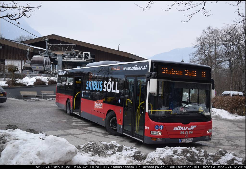 Kufstein, MAN A21 Lion's City NL323 # 8874