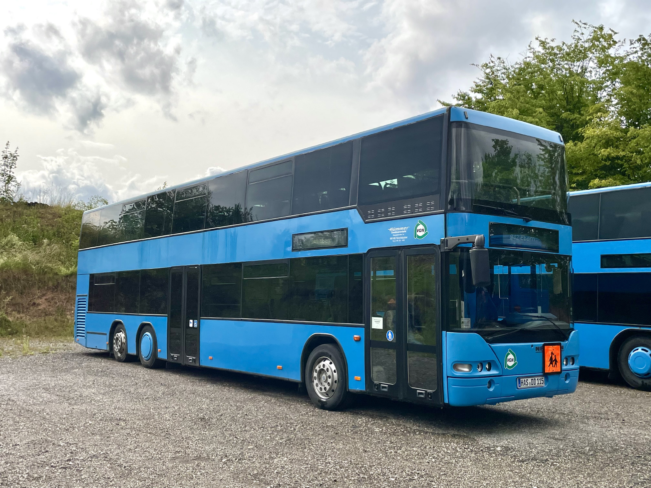 Haßfurt, Neoplan N4426/3ÜL Centroliner # HAS-DD 115; Schweinfurt — Fotosonderfahrt — 07.06.2025 — MAN A39 Lion's City DD