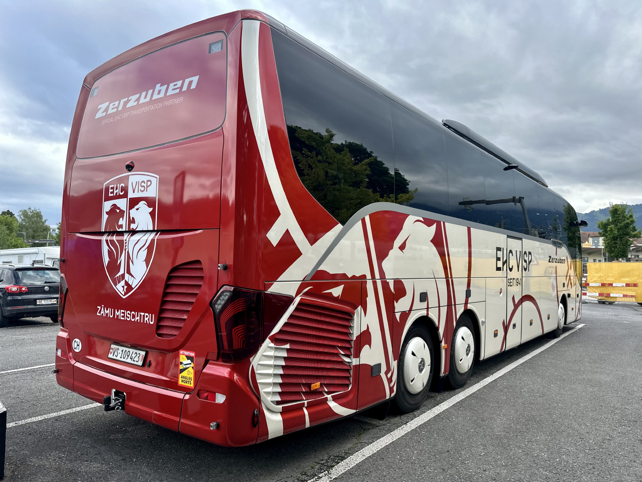 Sion, Setra S516HD/3 # 1; Buses of sport clubs and national teams