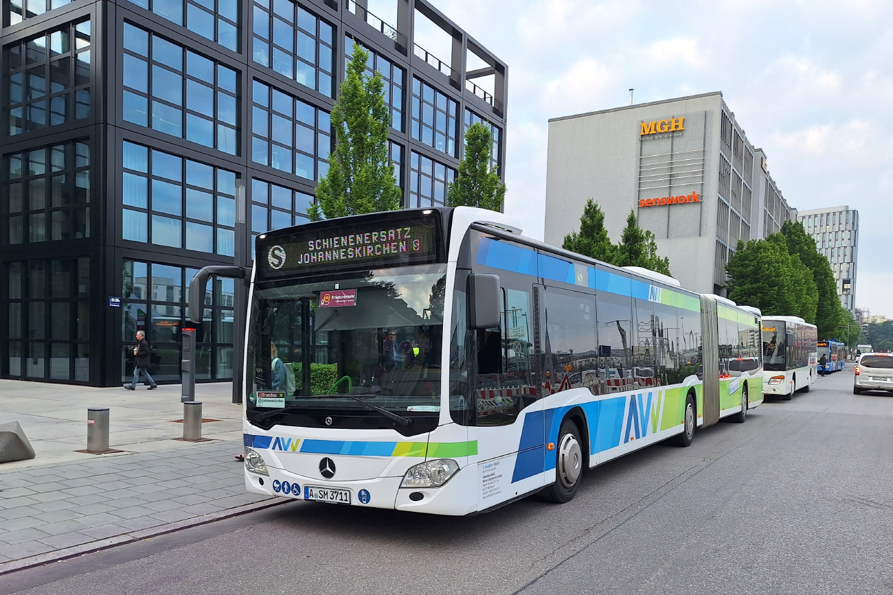 Augsburg, Mercedes-Benz Citaro C2 G Hybrid # A-SM 3711