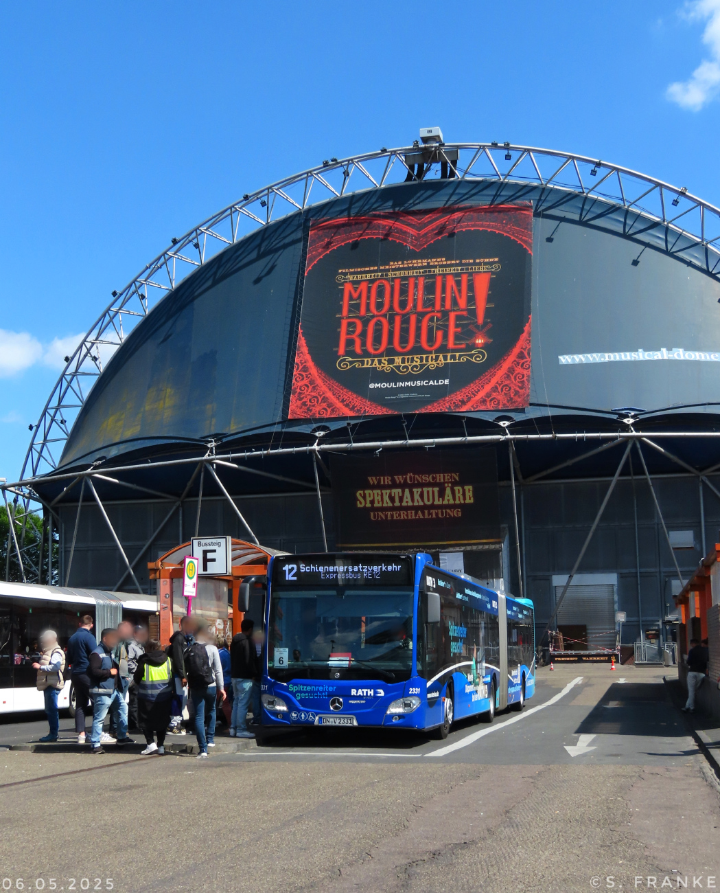 Düren, Mercedes-Benz Citaro C2 G # 2331; Cologne — Rail Replacement "Linke Rheinstrecke" 05/2025