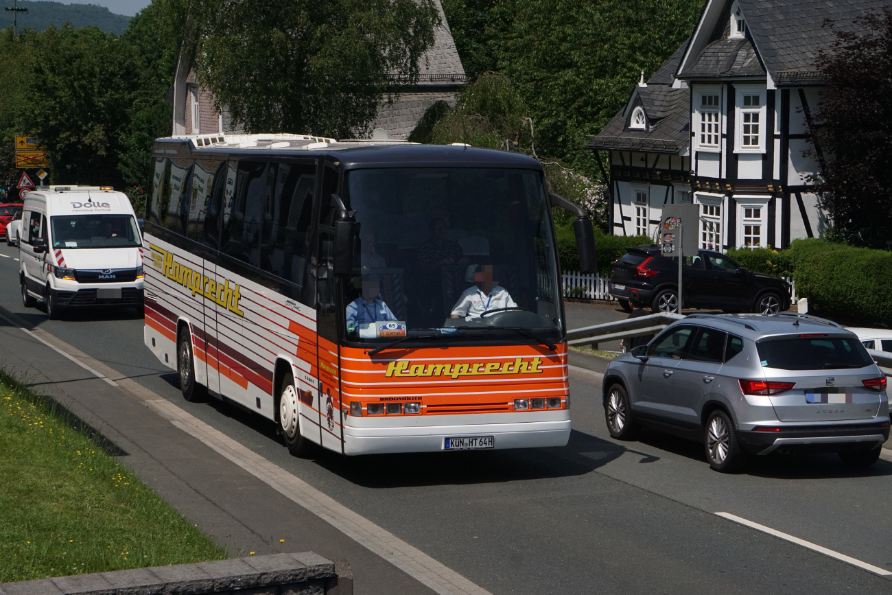 Künzelsau, Drögmöller E330H EuroComet # KÜN-HT 64H; Siegen — 130 Jahre erste Motor-Omnibus-Linie (Deuz-Netphen-Siegen)