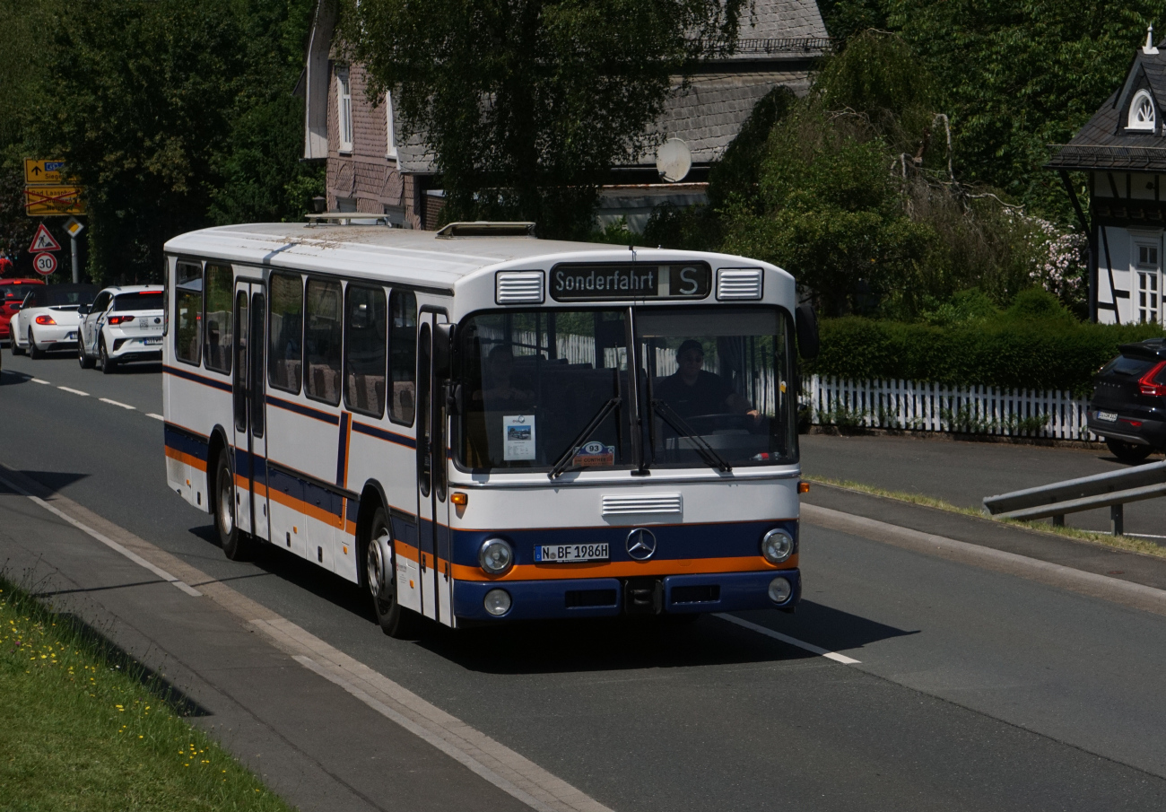 Nuremberg, Mercedes-Benz O307 # N-BF 1986 H; Siegen — 130 Jahre erste Motor-Omnibus-Linie (Deuz-Netphen-Siegen)