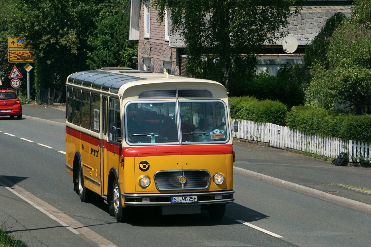 Siegen, Gangloff # SI-WB 25H; Siegen — 130 Jahre erste Motor-Omnibus-Linie (Deuz-Netphen-Siegen)