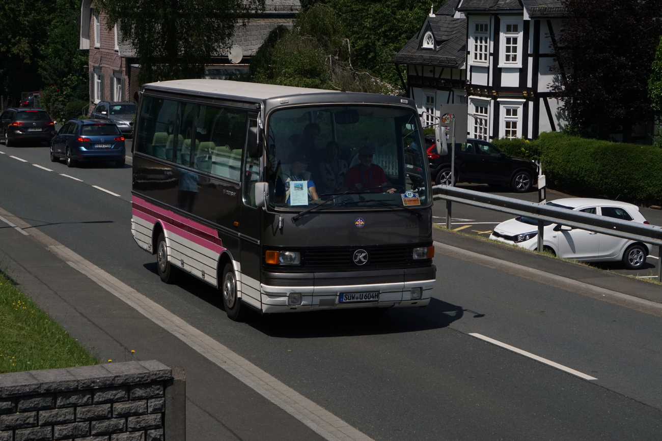 Südliche Weinstraße, Setra S208HA # SÜW-U 604H; Siegen — 130 Jahre erste Motor-Omnibus-Linie (Deuz-Netphen-Siegen)