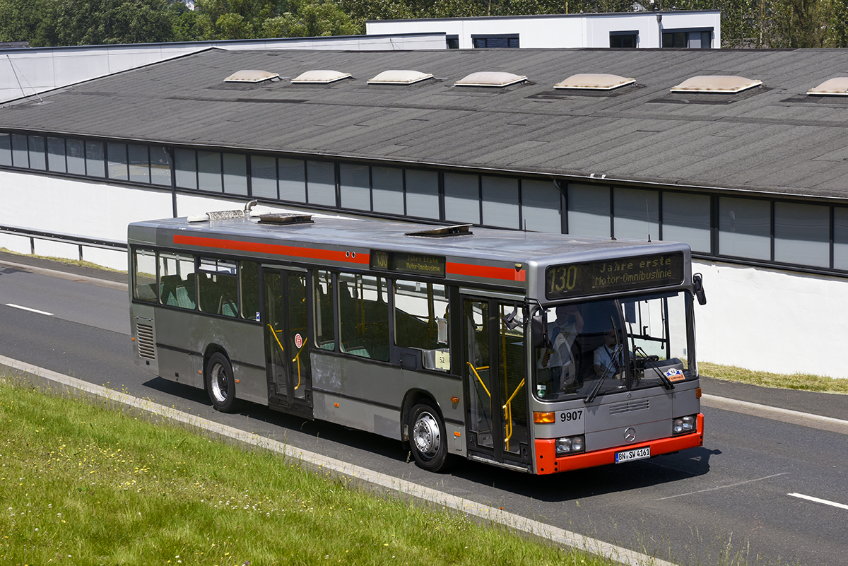 Bonn, Mercedes-Benz O405N2 # 9907; Siegen — 130 Jahre erste Motor-Omnibus-Linie (Deuz-Netphen-Siegen)