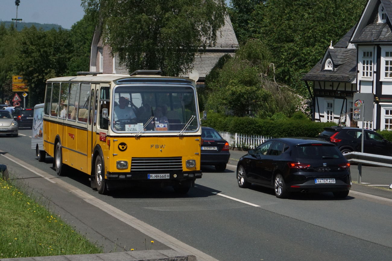 Munich, Frech-Hoch (FHS) # M-HH 668H; Siegen — 130 Jahre erste Motor-Omnibus-Linie (Deuz-Netphen-Siegen)