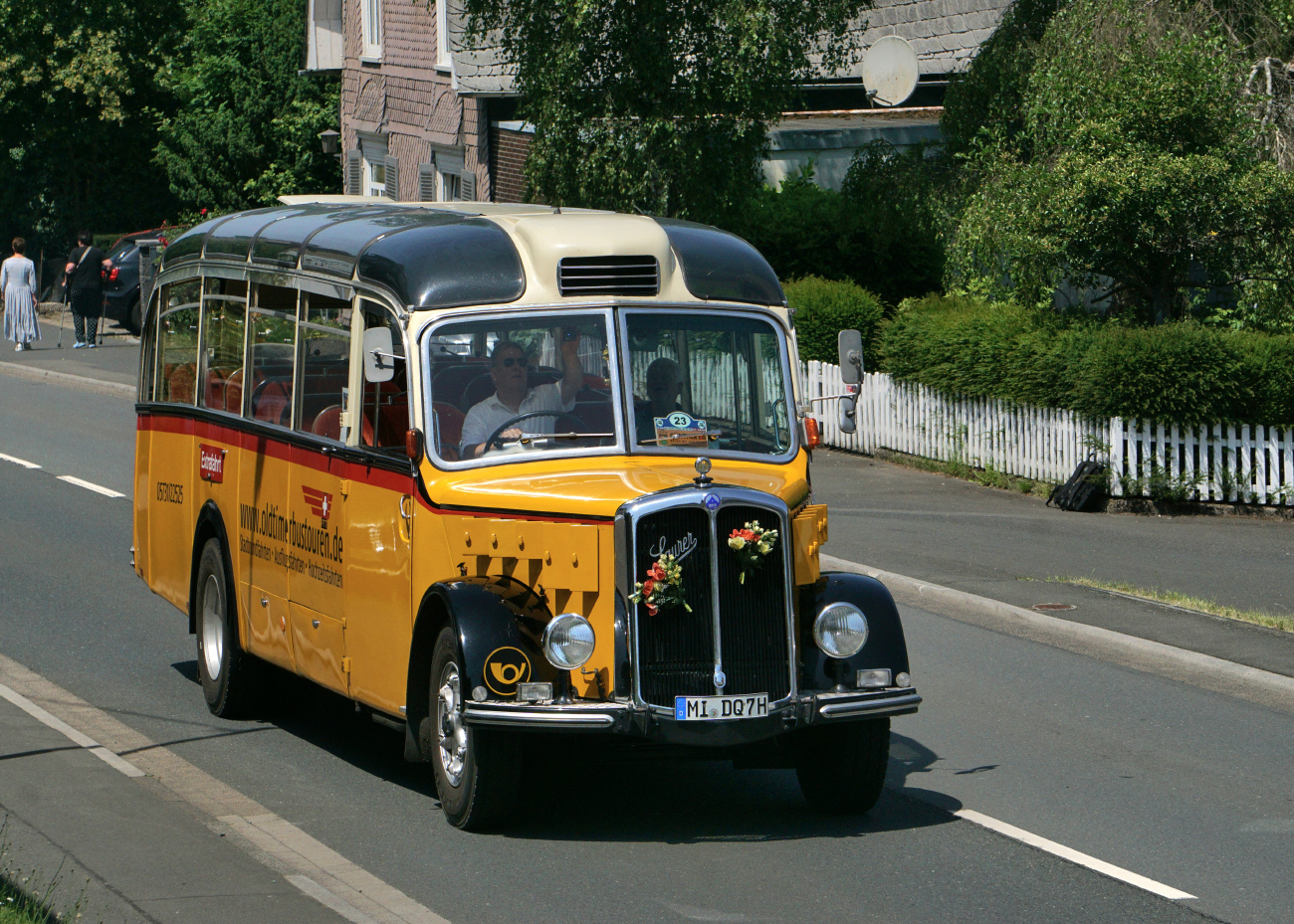 Minden (Westfalen), Saurer L4CT 2D # 493; Siegen — 130 Jahre erste Motor-Omnibus-Linie (Deuz-Netphen-Siegen)