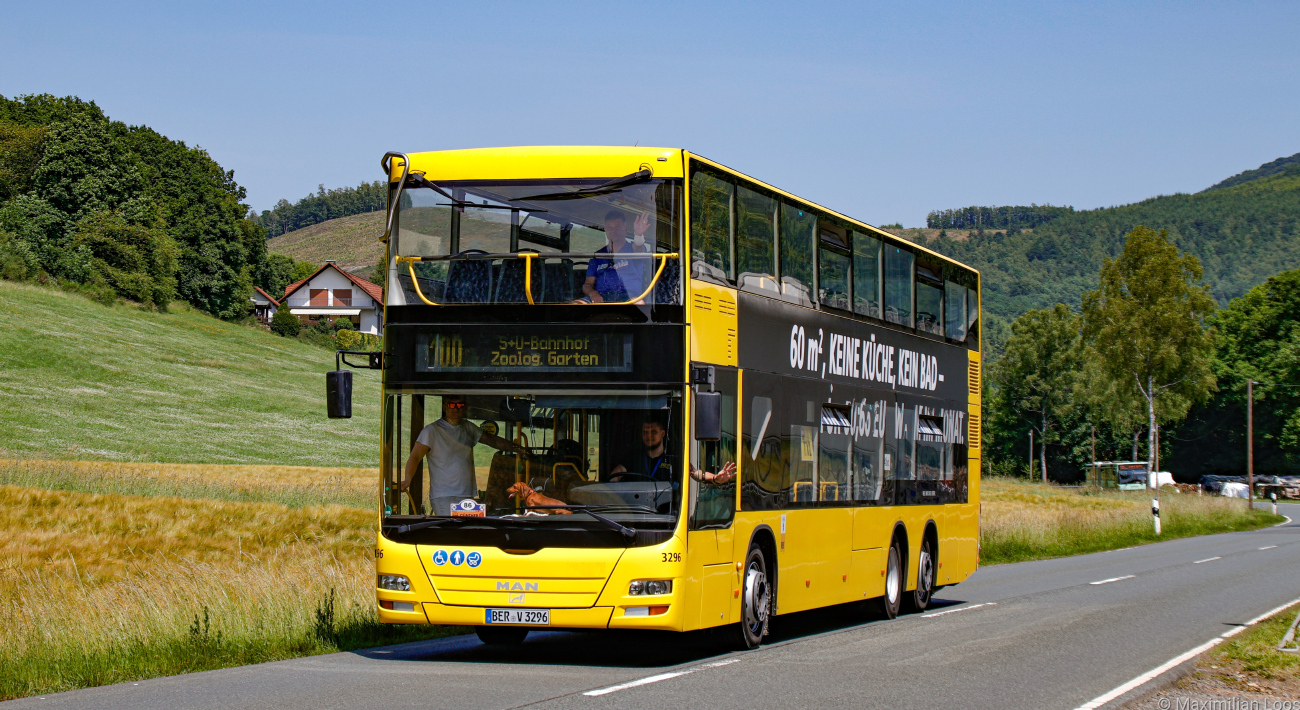 Eberswalde, MAN A39 Lion's City DD ND313 # BER-V 3296; Siegen — 130 Jahre erste Motor-Omnibus-Linie (Deuz-Netphen-Siegen)