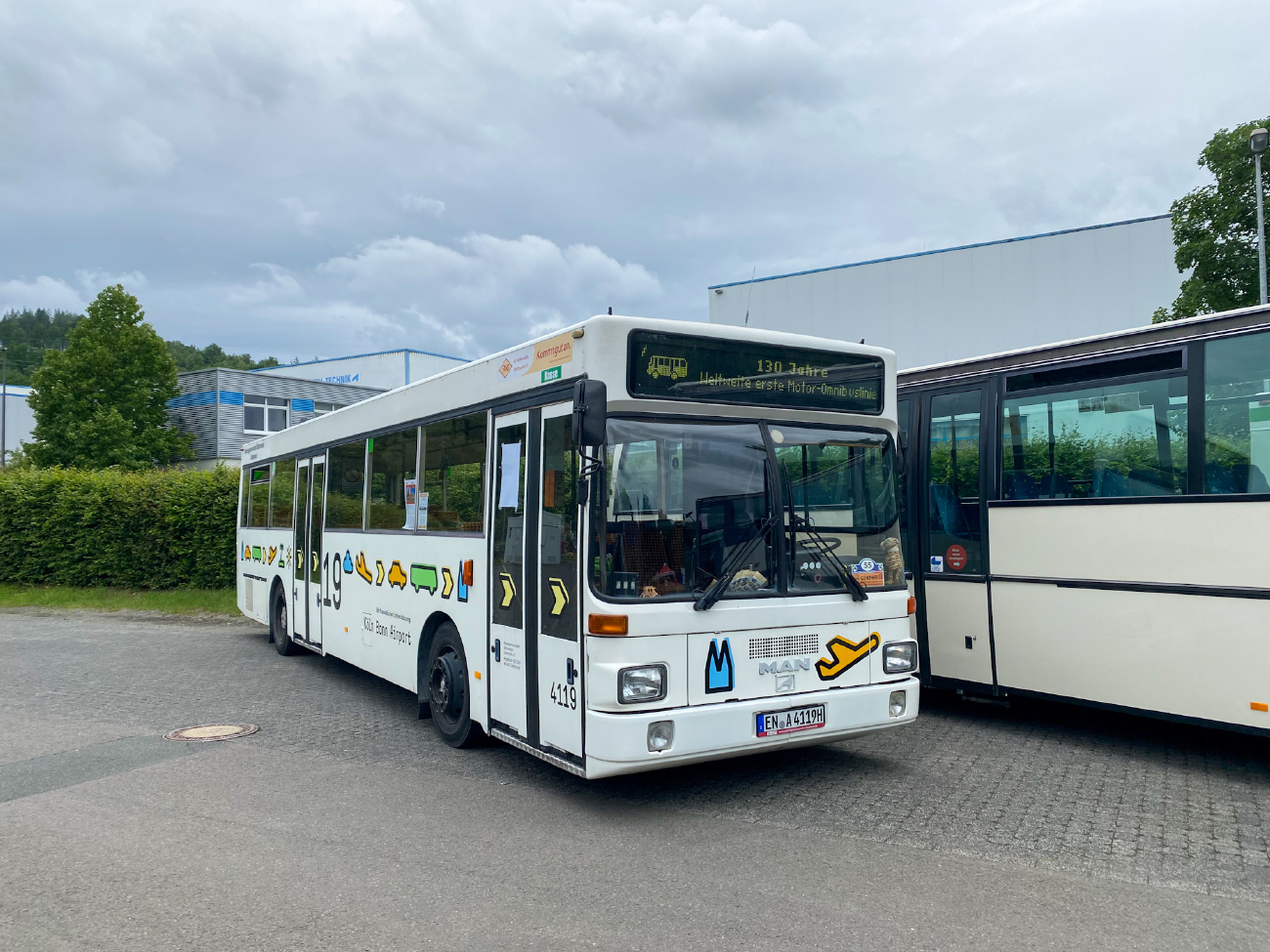 Dortmund, MAN SL202 # 4119; Siegen — 130 Jahre erste Motor-Omnibus-Linie (Deuz-Netphen-Siegen)