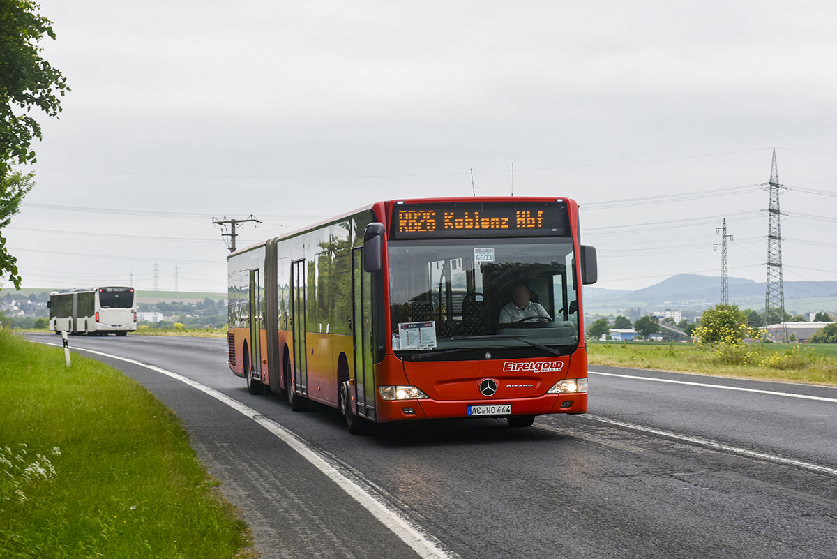 Aachen, Mercedes-Benz O530 Citaro Facelift G # AC-WO 444; Cologne — Rail Replacement "Linke Rheinstrecke" 05/2025