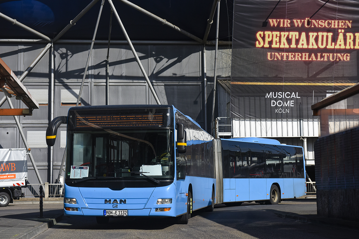 Aachen, MAN A23 Lion's City GL NG363 # 1132; Cologne — Rail Replacement "Linke Rheinstrecke" 05/2025
