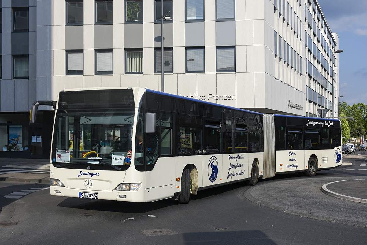 Siegburg, Mercedes-Benz O530 Citaro Facelift G # 24; Cologne — Rail Replacement "Linke Rheinstrecke" 05/2025