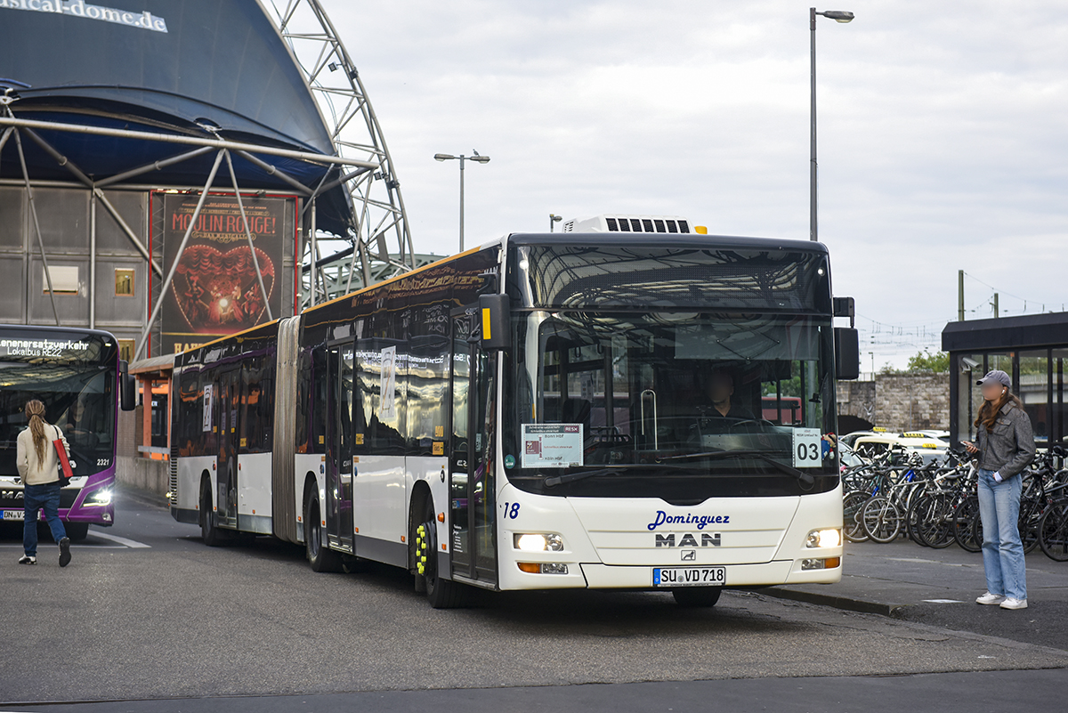Siegburg, MAN A23 Lion's City G NG313 # SU-VD 718; Cologne — Rail Replacement "Linke Rheinstrecke" 05/2025