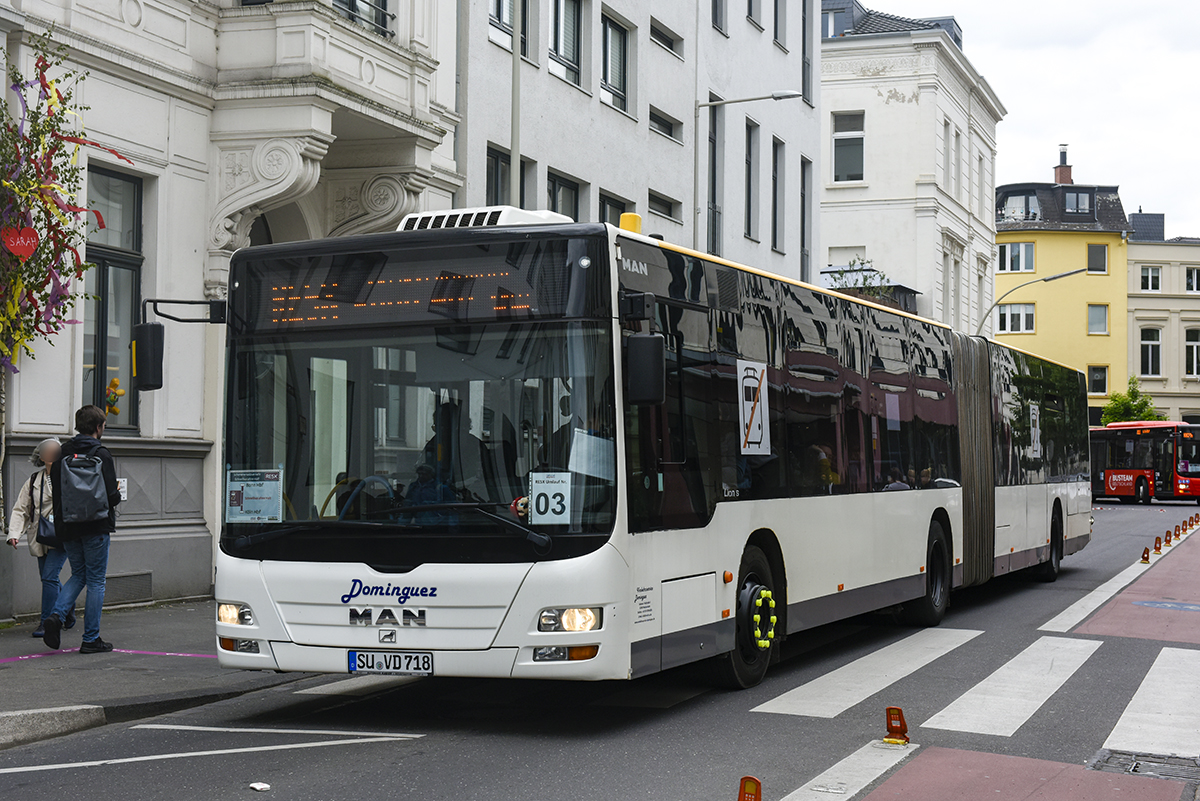 Siegburg, MAN A23 Lion's City G NG313 # SU-VD 718; Cologne — Rail Replacement "Linke Rheinstrecke" 05/2025