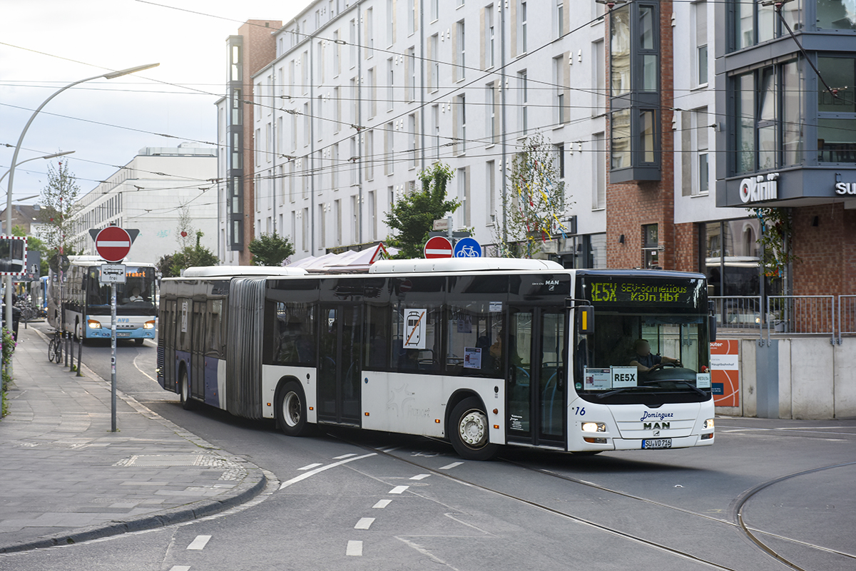 Siegburg, MAN A23 Lion's City G NG313 # 16; Cologne — Rail Replacement "Linke Rheinstrecke" 05/2025