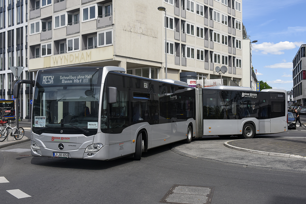 Soest, Mercedes-Benz Citaro C2 G # LP-BB 8058; Cologne — Rail Replacement "Linke Rheinstrecke" 05/2025