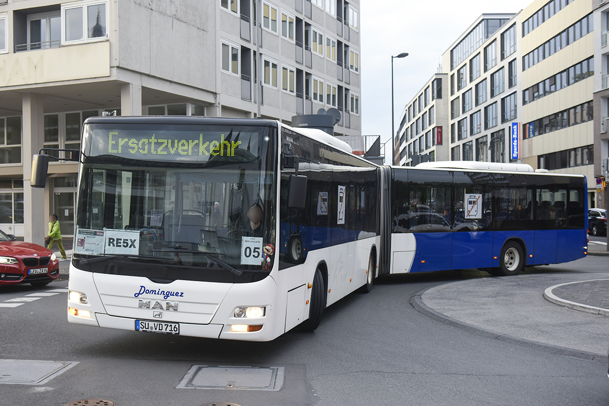 Siegburg, MAN A23 Lion's City G NG313 # 16; Cologne — Rail Replacement "Linke Rheinstrecke" 05/2025