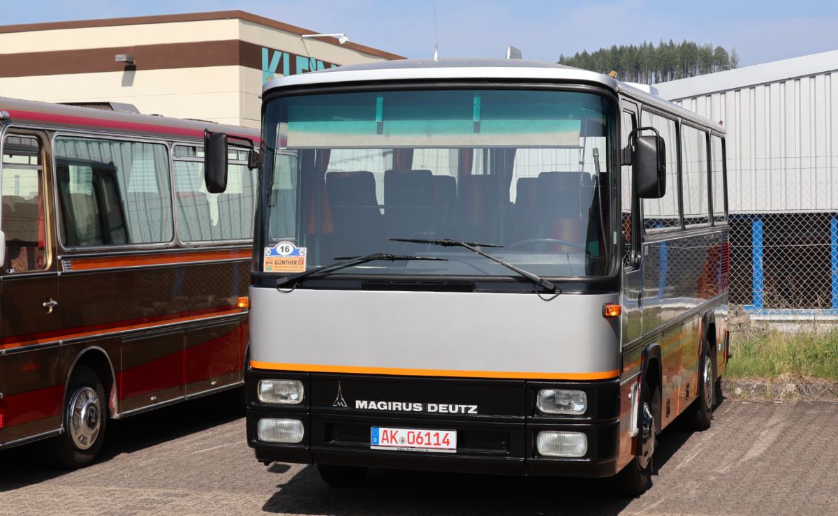 Altenkirchen (Westerwald), Magirus-Deutz R81 # ohne; Siegen — 130 Jahre erste Motor-Omnibus-Linie (Deuz-Netphen-Siegen)