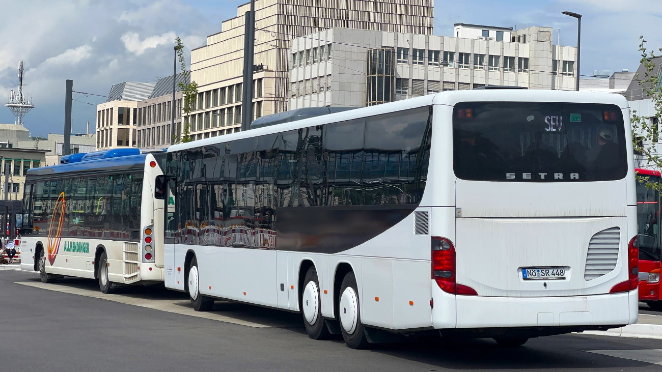 Donauwörth, Setra S418LE business # NÖ-SR 448; Göppingen, Scania Citywide LE # GP-AL 9008