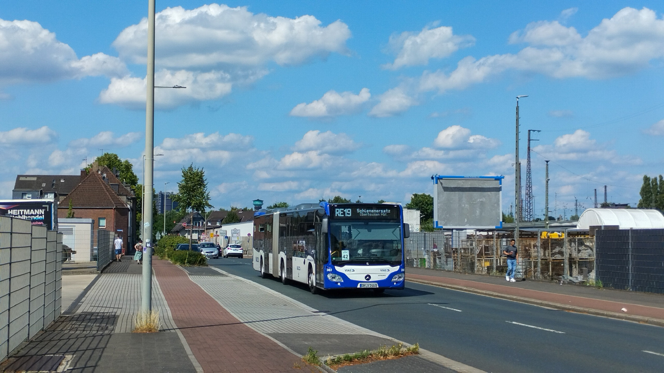 Düren, Mercedes-Benz Citaro C2 G # 2463; Oberhausen — Ersatzverkehr Generalsanierung Oberhausen — Emmerich