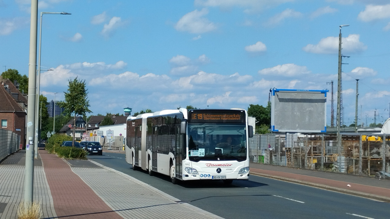 Dortmund, Mercedes-Benz Citaro C2 G # 1501; Oberhausen — Ersatzverkehr Generalsanierung Oberhausen — Emmerich