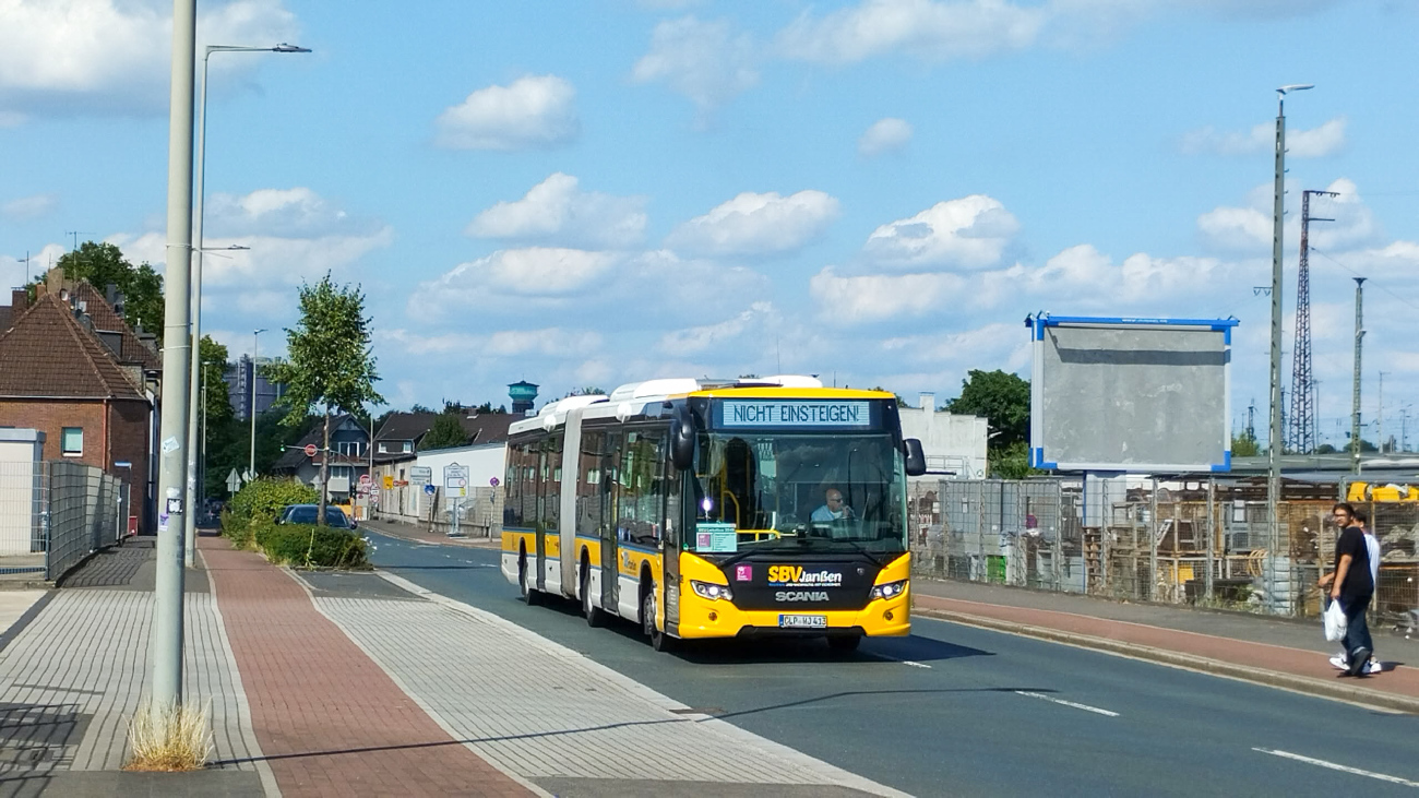 Cloppenburg, Scania Citywide LEA # CLP-WJ 413; Oberhausen — Ersatzverkehr Generalsanierung Oberhausen — Emmerich