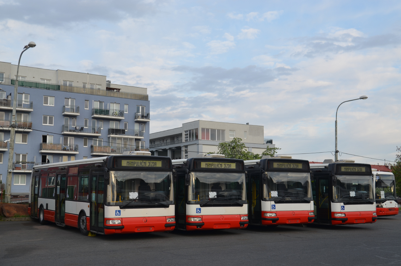 Prague, Karosa Citybus 12M.2071 (Irisbus) # 3434; Prague, Karosa Citybus 12M.2071 (Irisbus) # 3432; Prague, Karosa Citybus 12M.2071 (Irisbus) # 3446; Prague, Karosa Citybus 12M.2071 (Irisbus) # 3451