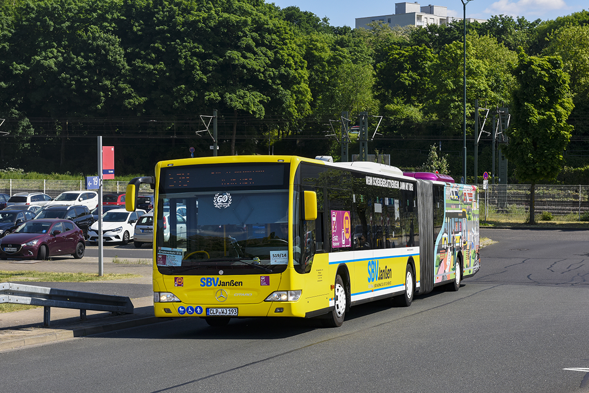 Cloppenburg, Mercedes-Benz O530 Citaro Facelift G # CLP-WJ 193; Cologne — Rail Replacement "Linke Rheinstrecke" 05/2025