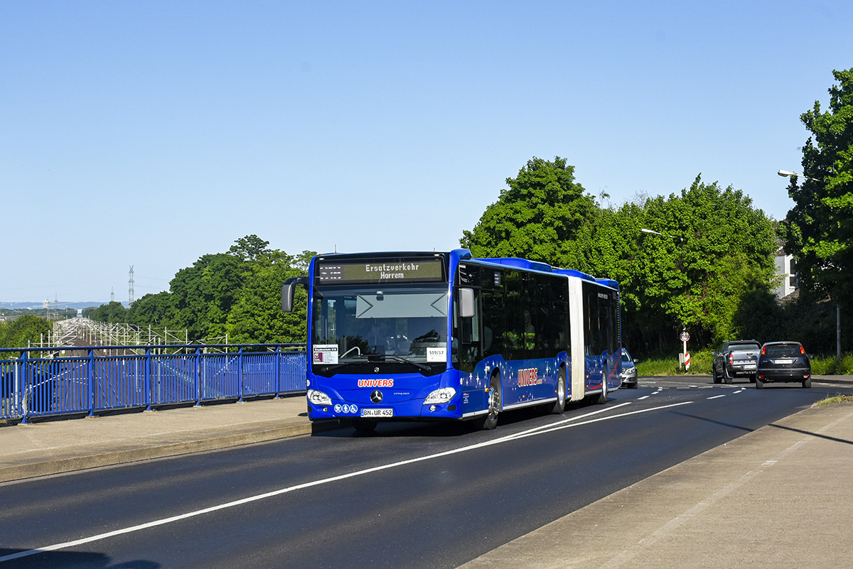 Bonn, Mercedes-Benz Citaro C2 G # 52; Cologne — Rail Replacement "Linke Rheinstrecke" 05/2025