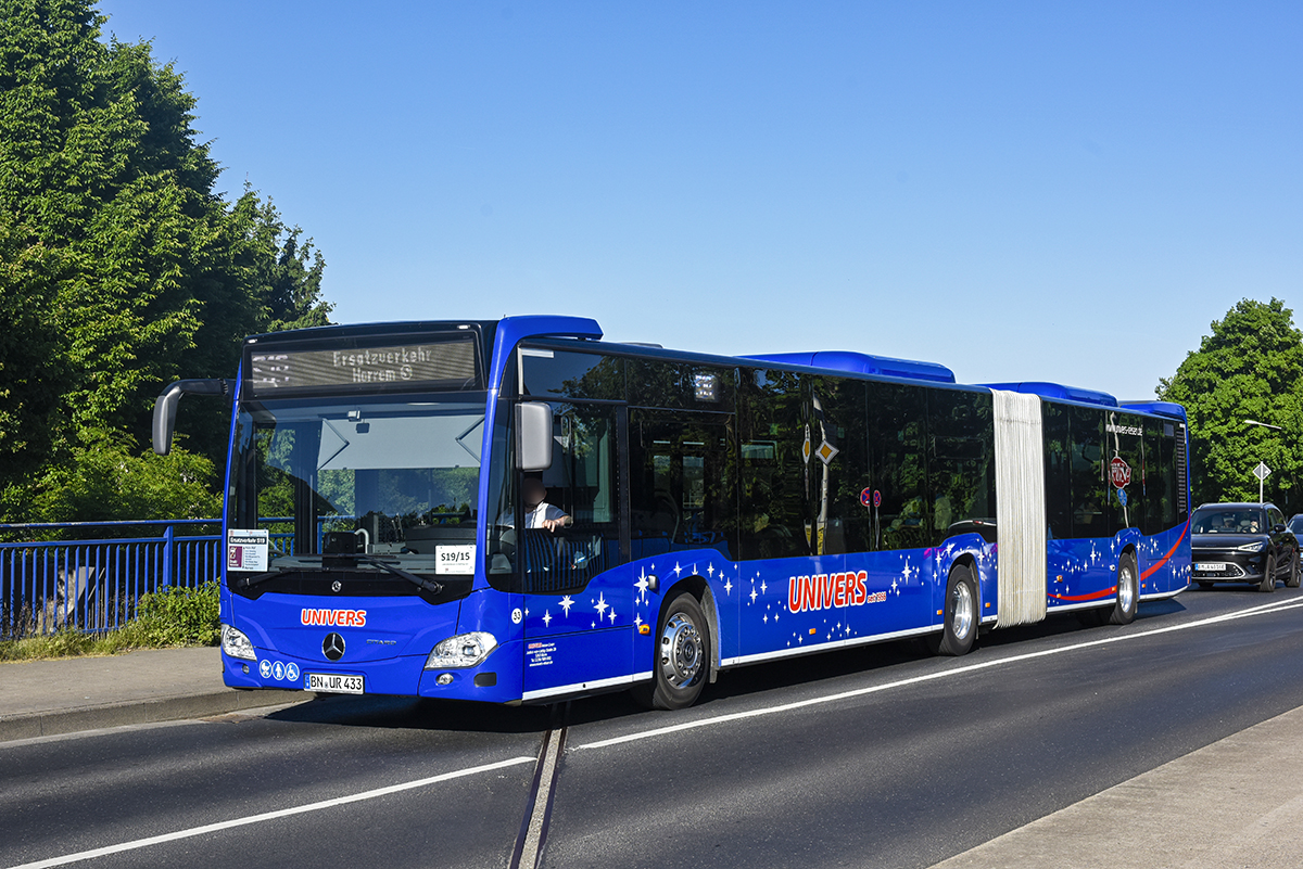 Bonn, Mercedes-Benz Citaro C2 G # 33; Cologne — Rail Replacement "Linke Rheinstrecke" 05/2025