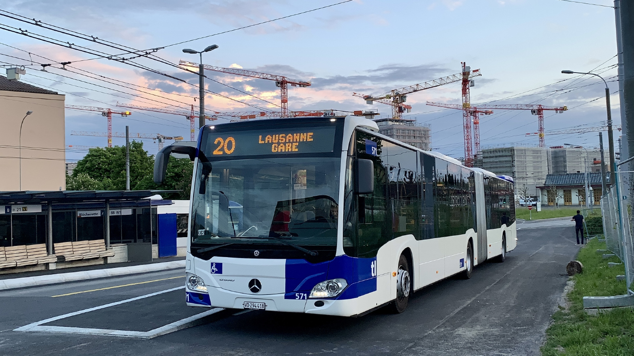 Lausanne, Mercedes-Benz Citaro C2 G # 571