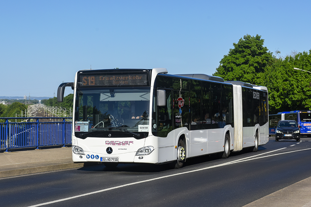 Siegburg, Mercedes-Benz Citaro C2 G # 91; Cologne — Rail Replacement "Linke Rheinstrecke" 05/2025