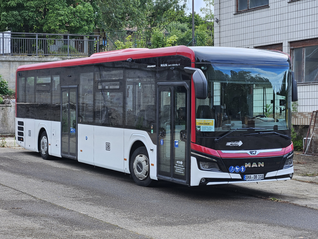 Schwäbisch Hall, MAN 43C Lion's Intercity Ü LE360 EfficientHybrid # 118