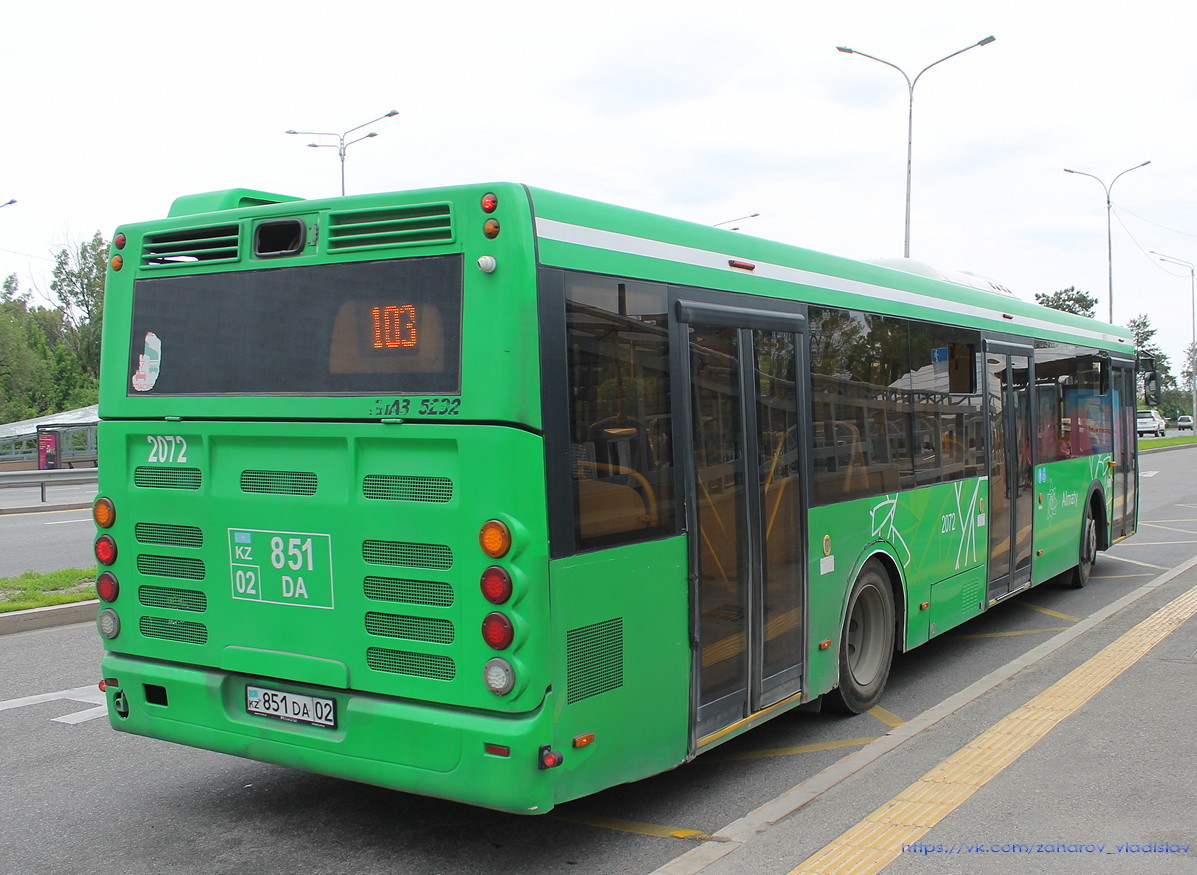Almaty, LiAZ-5292.60 # 2072