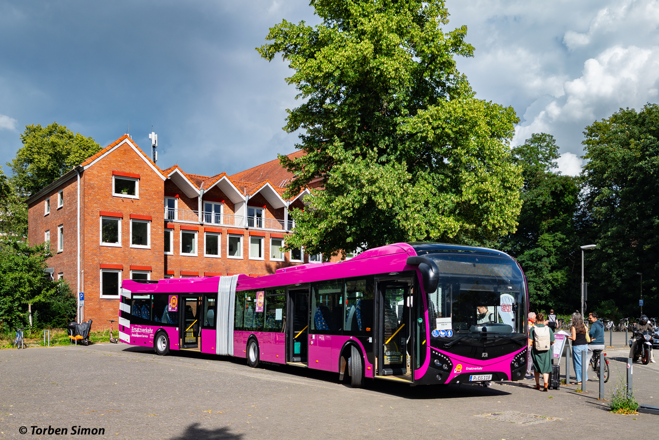 Potsdam, SOR NS 18 # P-EG 118; Potsdam — Ersatzverkehr der Generalsanierung Hamburg-Berlin 2025–2026