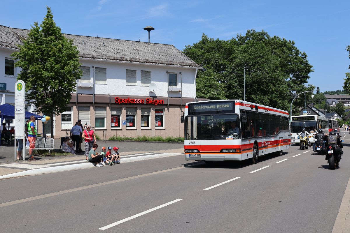 Ennepetal, Neoplan N4014NF # EN-VS 217; Siegen — 130 Jahre erste Motor-Omnibus-Linie (Deuz-Netphen-Siegen)